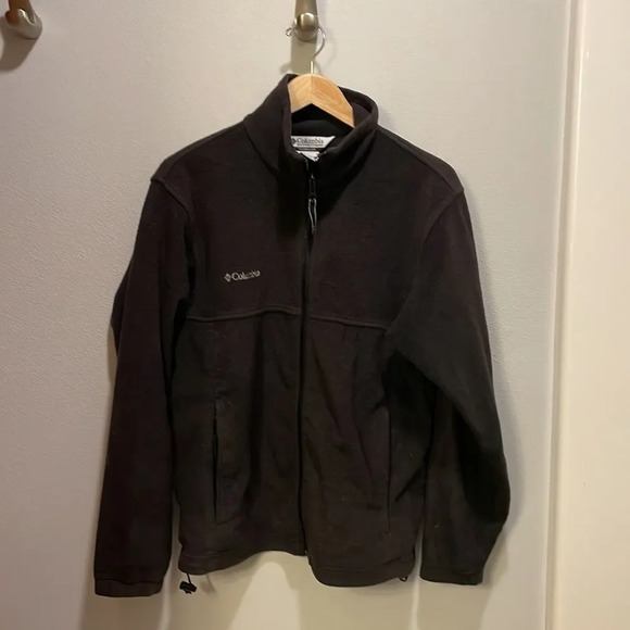 Columbia Mens black polar fleece zip up jacket - Picture 2 of 12